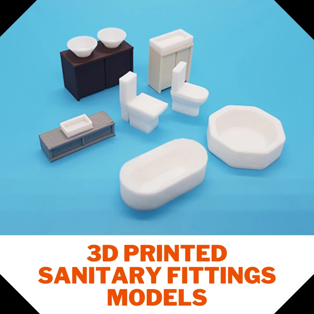 3D Printed sanitary fittings models