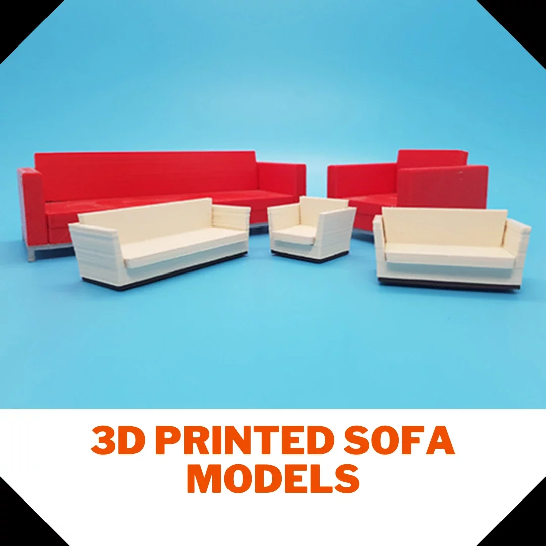 3D Printed sofa models