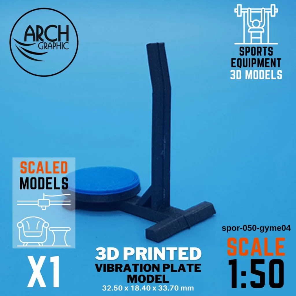 3D printed vibration plate model scale 1:50