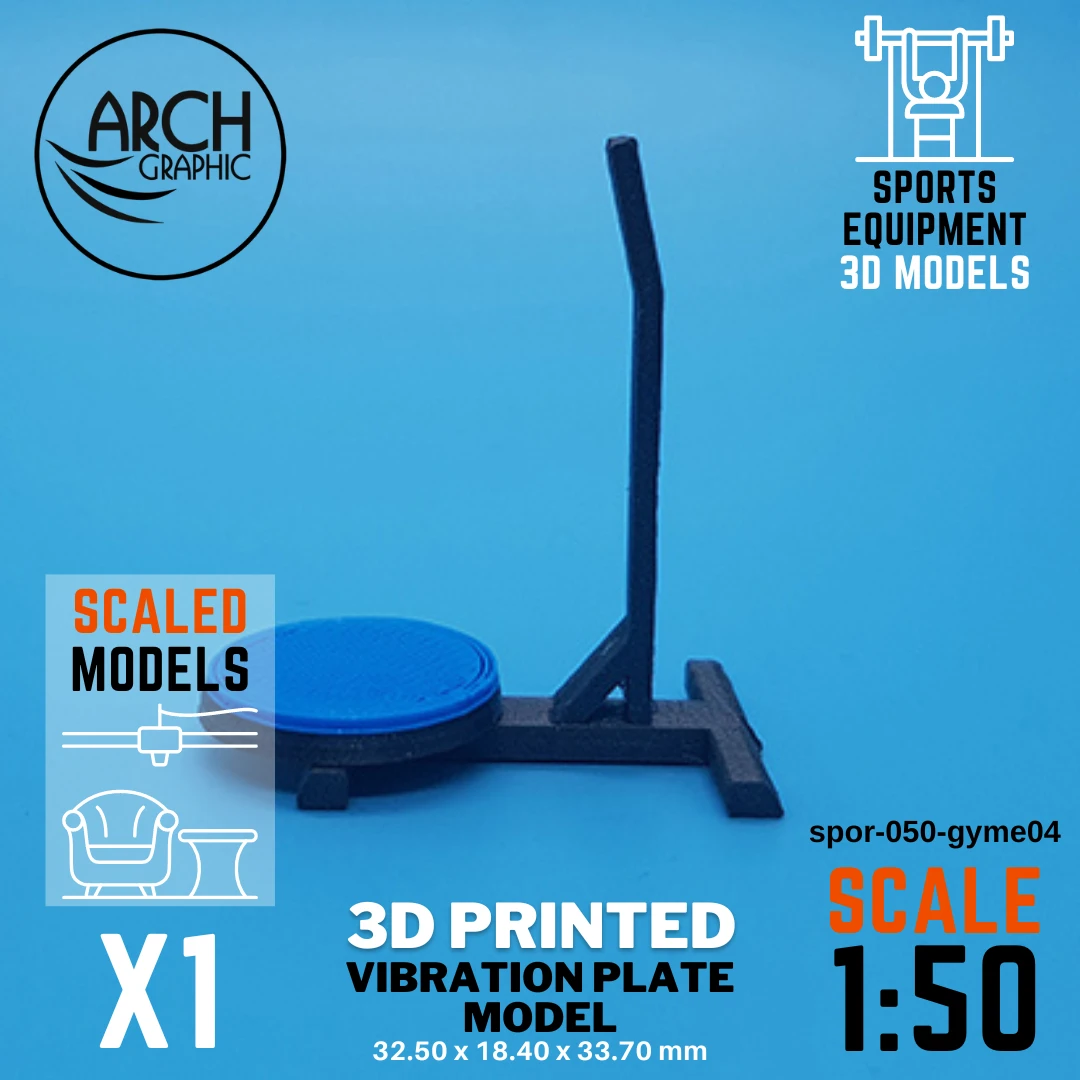 Best Price 3D Printing Company in Dubai Making Color 3D Models for Vibration Plate Gym Models in scale 1:50