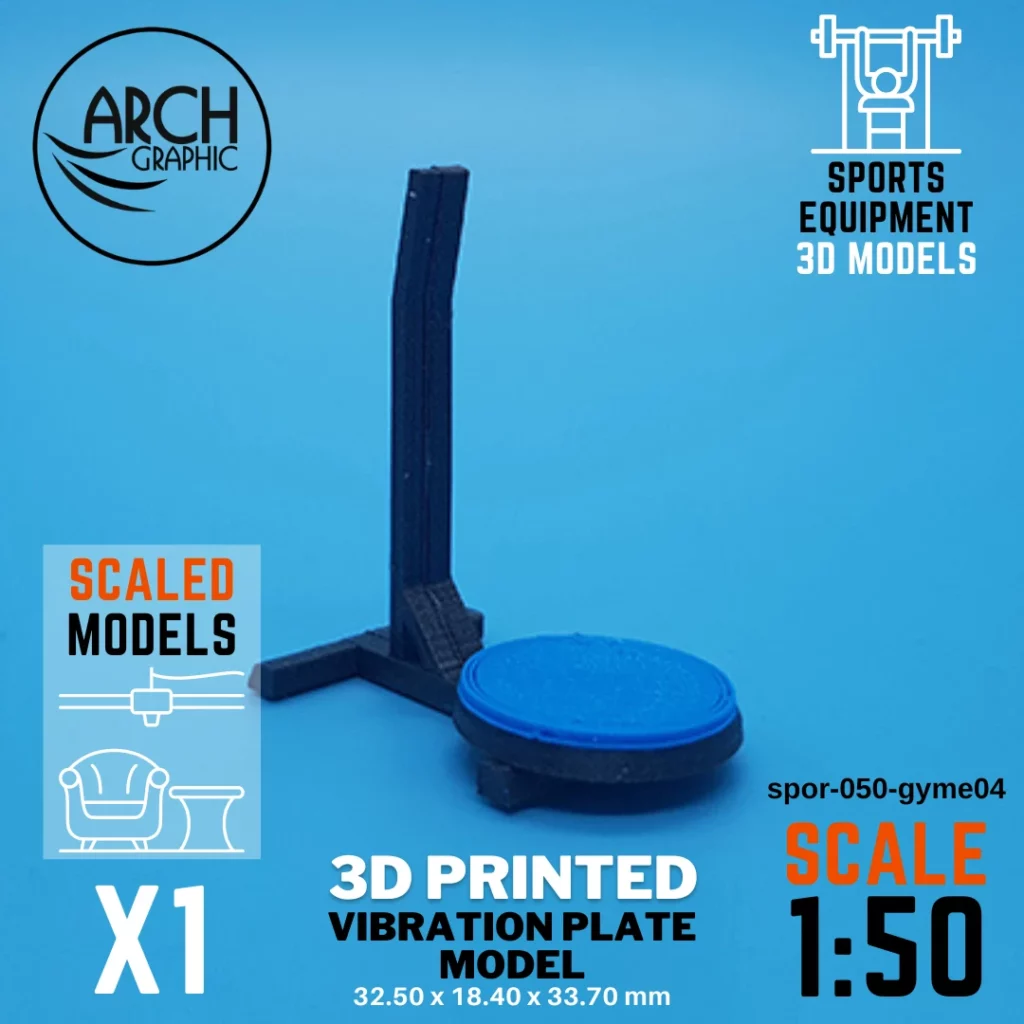 High-Quality 3D Printing for Vibration Plate Model scale 1:50 in Sharjah and Dubai