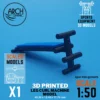 3D printed leg curl machine model scale 1:50