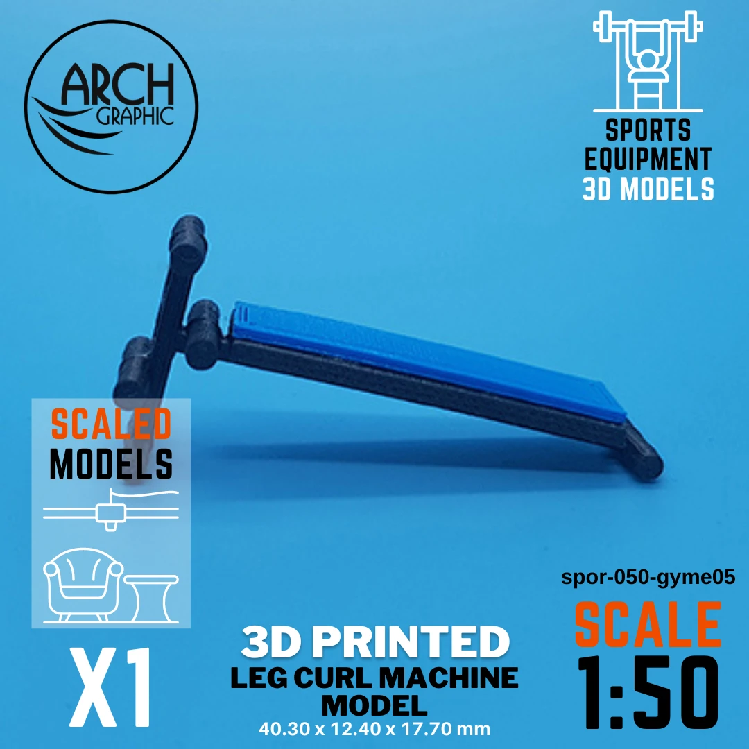 Best Price 3D Printing Company in Ajman making Leg Curl Machine Model using Best FDM Printing Service in UAE