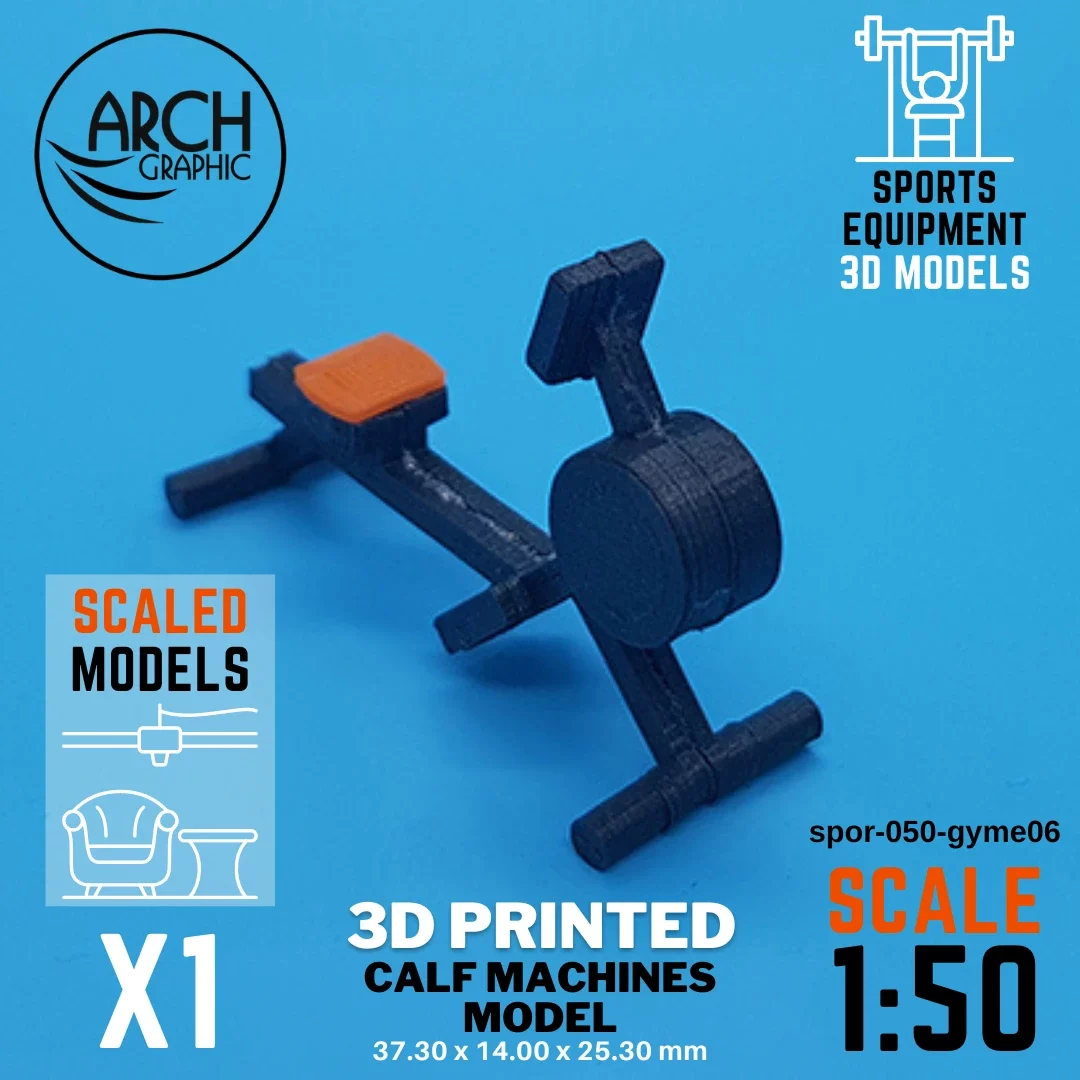 3D printed calf machines model scale 1:50