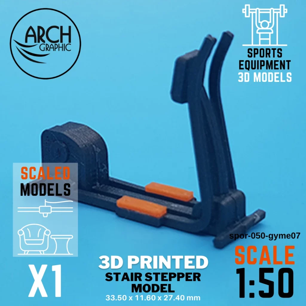 Best Price 3D Printing Company in Abu Dhabi making 3D Printed Stair Stepper Model in Scale 1:50 for scaled models