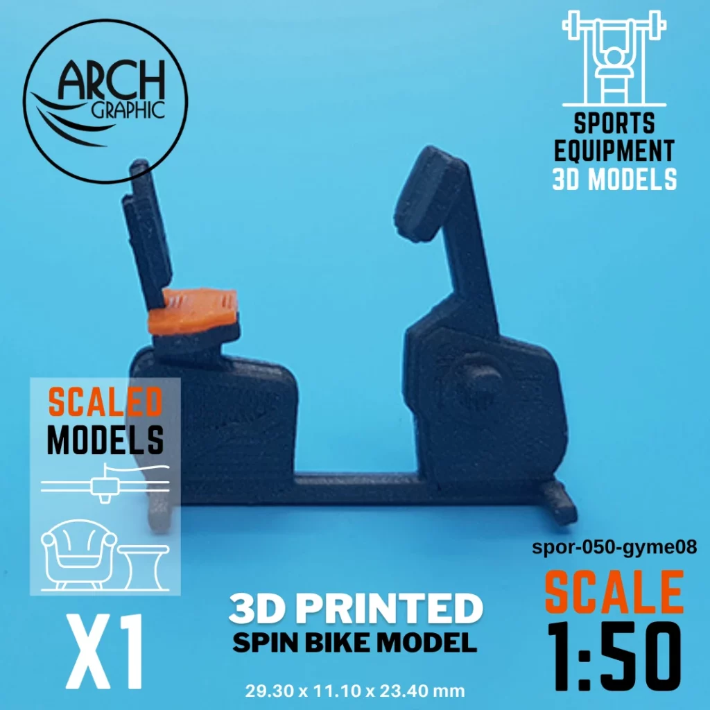 Best Prices 3D Print UAE Making 3D Print Spin Bike Model in Scale 1:50 in UAE
