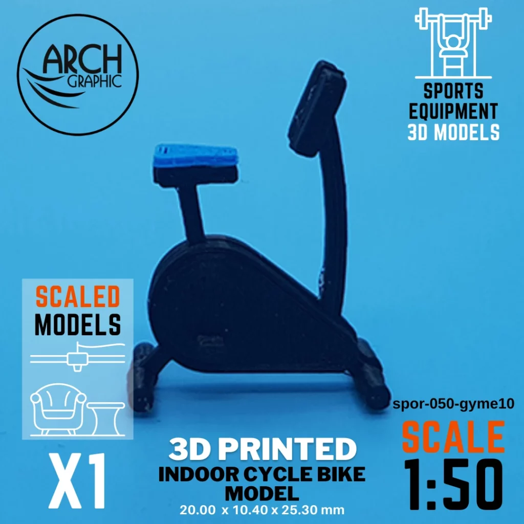 Accurate 3D Print UAE for Indoor Cycle Bike Model Interior models scale 1:50 in UAE