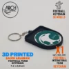 3d printed saudi arabian football keychain