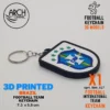 3d printed brazil football keychain