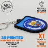 3d printed manchester city fc keychain