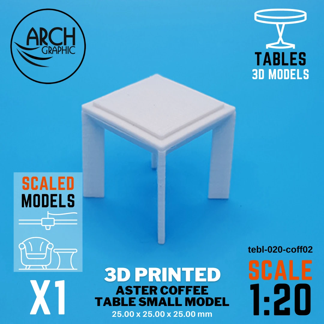 Fast 3D Printing Shop making Aster Coffee Table Large Model Scale 1:20
