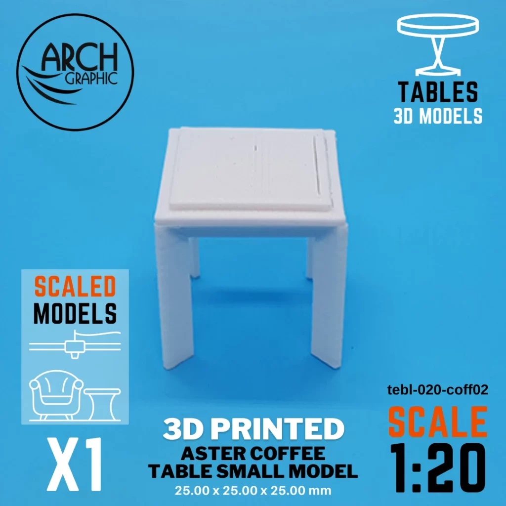 Best 3D Printing Hub in UAE Making Aster Coffee Table Large Model Scale 1:20 for Interior students 3D Projects in UAE