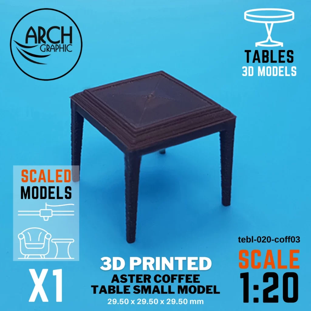 Best 3D Printing Hub in UAE Making Crown Coffee Table Model Scale 1:20 for Interior students 3D Projects in UAE