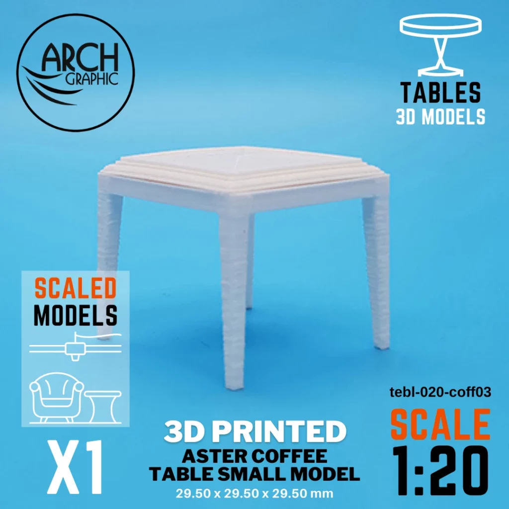 Fast 3D Printing Shop making Crown Coffee Table Model Scale 1:20