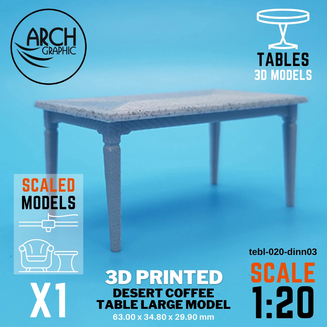 Best 3D Printing Hub in UAE Making Desert Coffee Table Large Model Scale 1:20 for Interior students 3D Projects in UAE