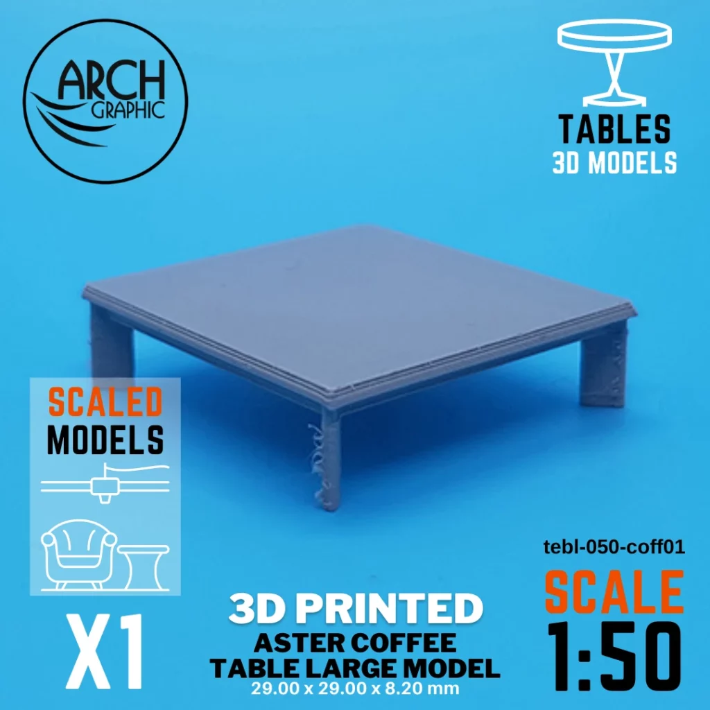 Best 3D Printing Hub in UAE Making Aster Coffee Table Large Model Scale 1:50 for Interior students 3D Projects in UAE
