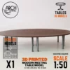 3D printed modern meeting table model scale 1:50