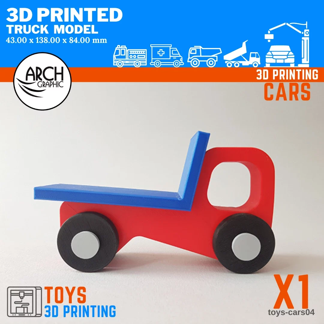 3D printed truck model