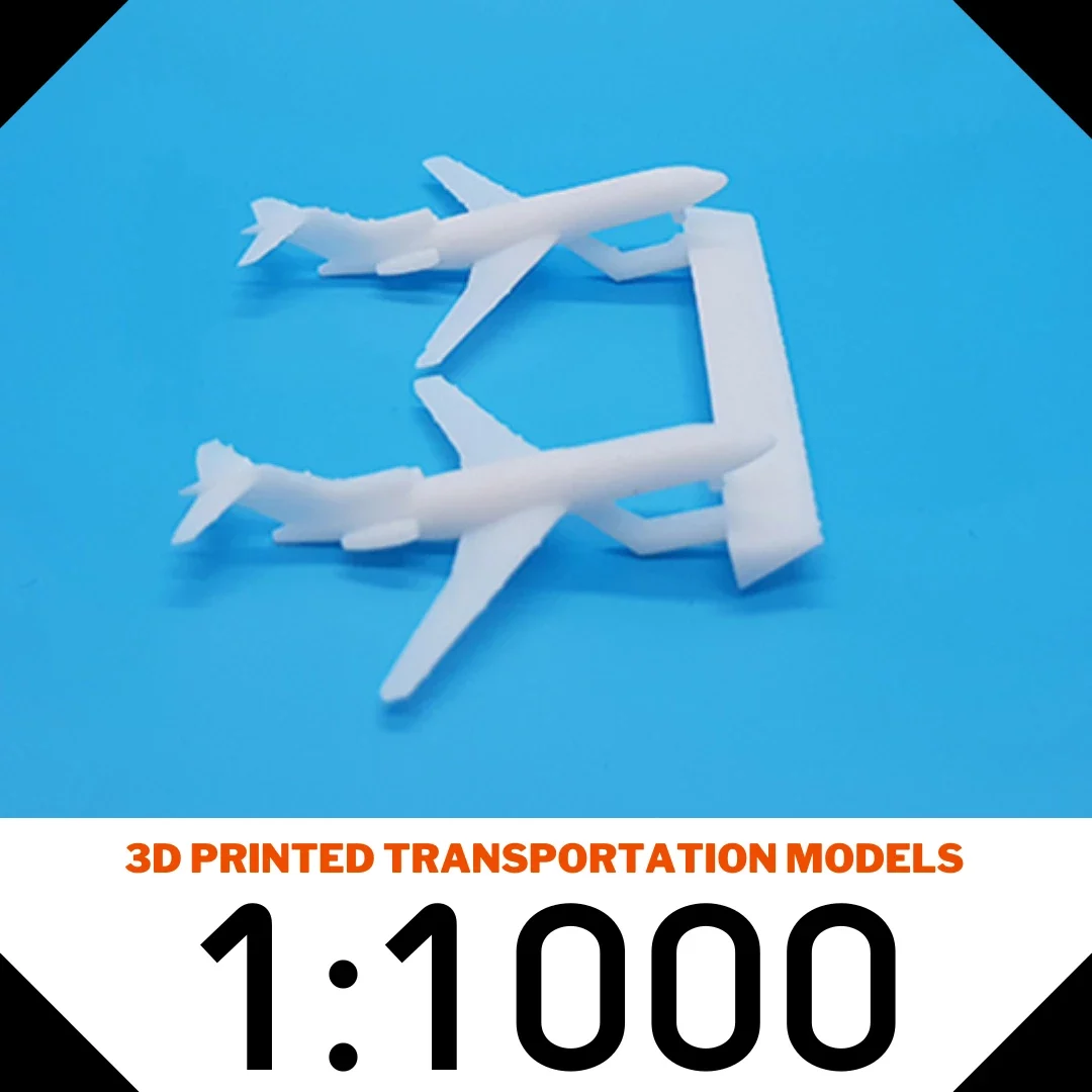 3D Printed transportation models scale 1:1000