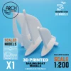 3D printed sailing boat models scale 1:200