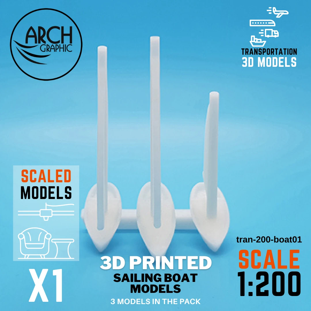 Fast 3D Printing Shop in UAE making 3D Printed Sailing Boats in Scale 1:200 in UAE for Best 3D Projects in UAE