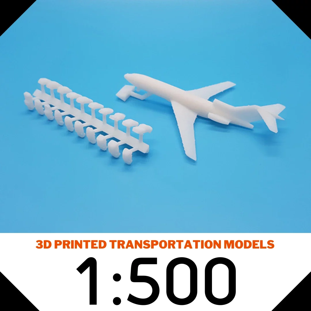 3D Printed transportation models scale 1:500