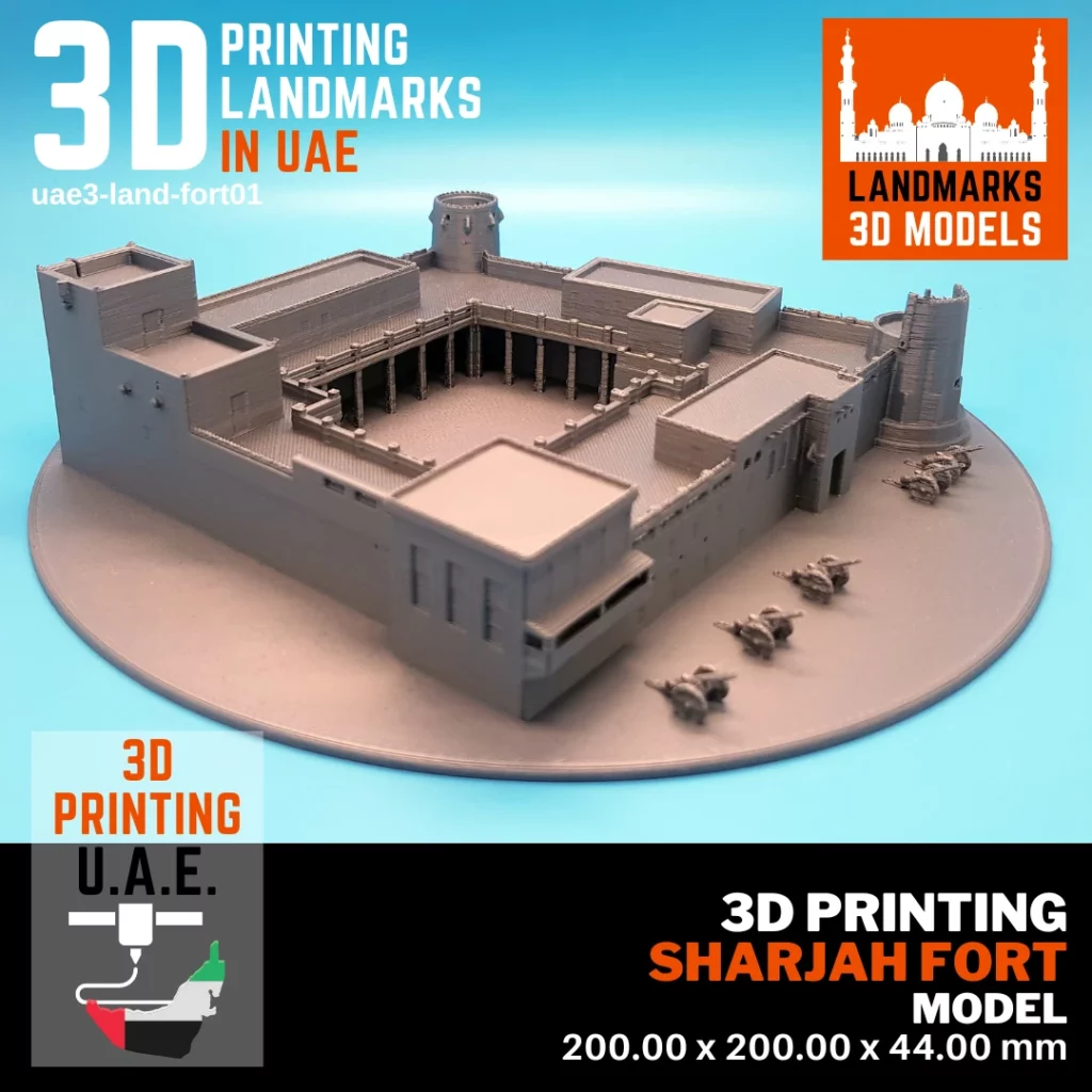 3D printed sharjah fort (Al-Hisn Sharjah) model