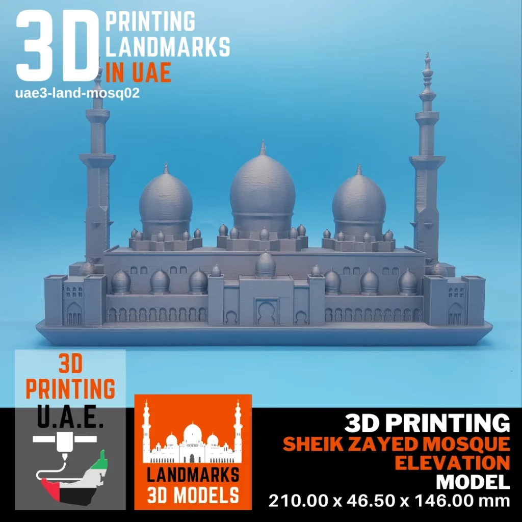 Best Price 3D Printed Sheikh Zayed Mosque 3D Models using 3D Printers in sharjah
