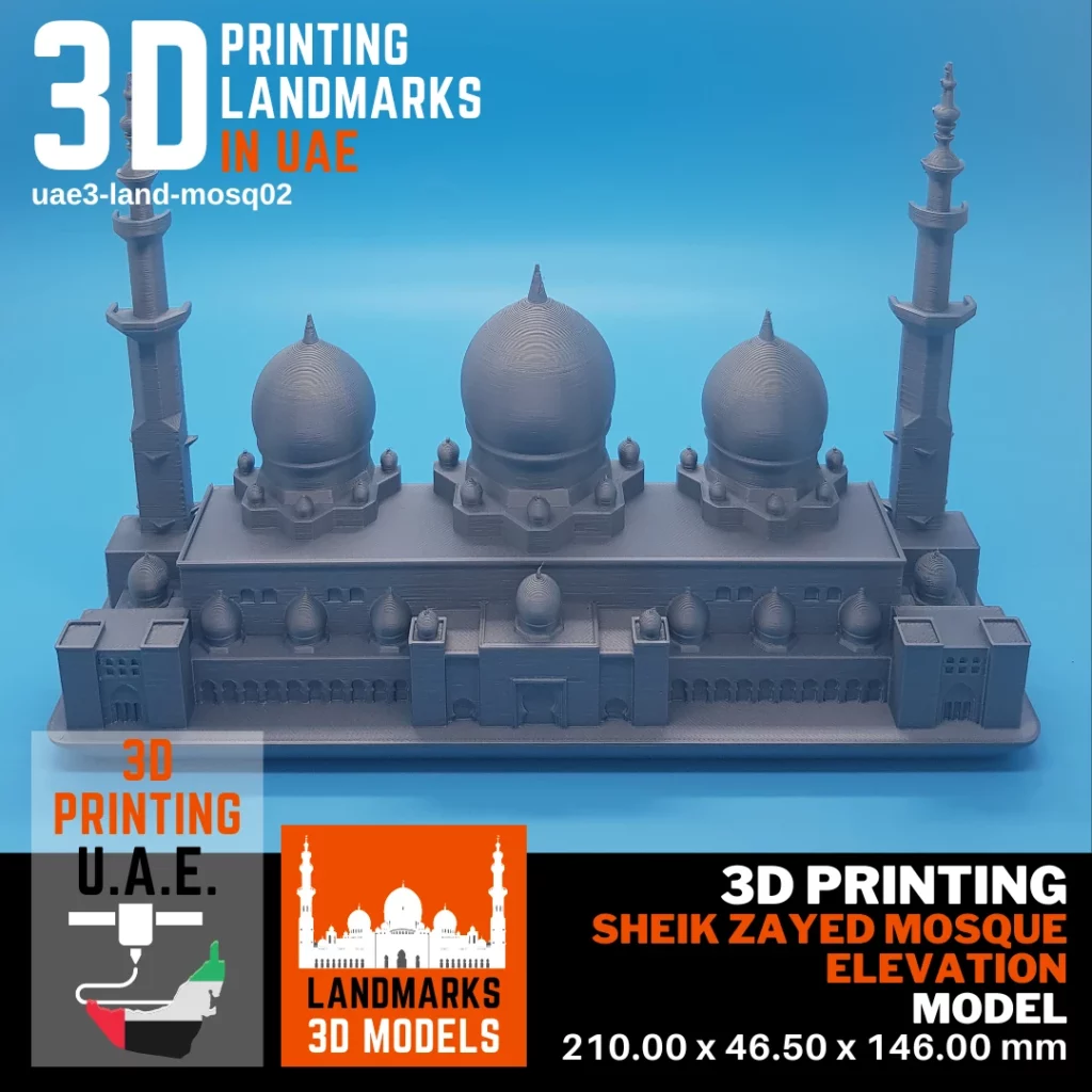 3D Print UAe landmarks mode from arch graphic 3d printing hub in Sharjah providing a best 3d printing service in UAE