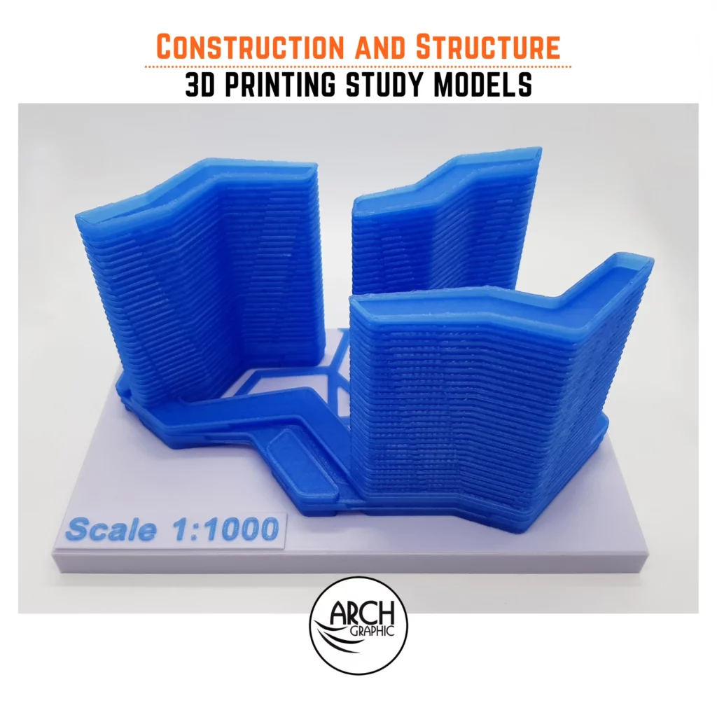 3D Printing Study Models for Construction and Structure