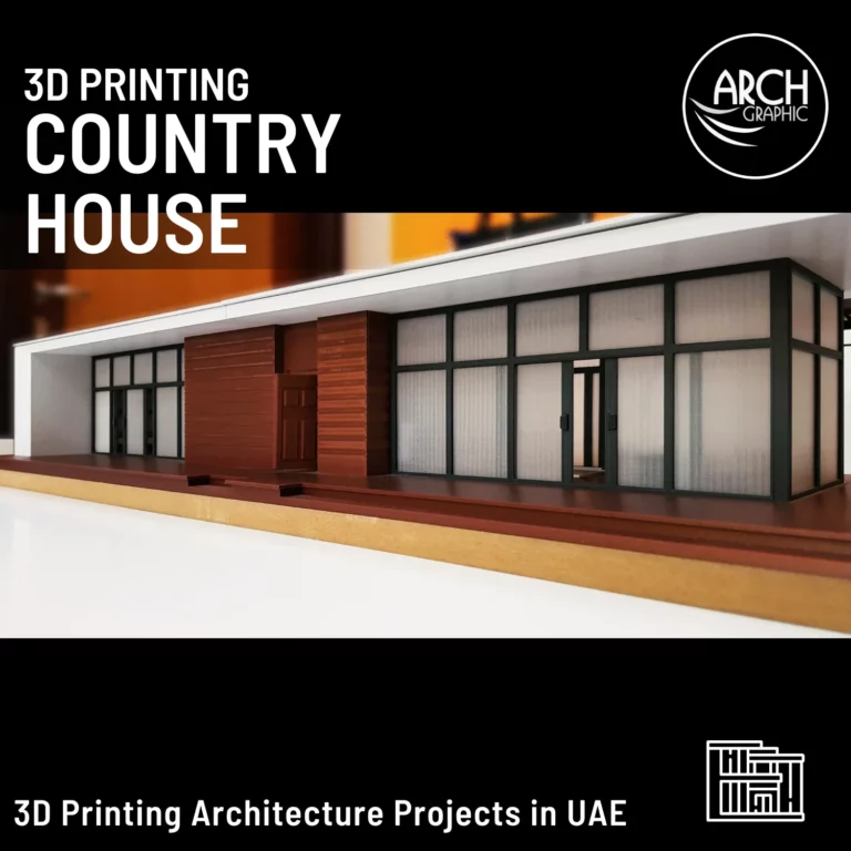 3d printed country house model in UAE