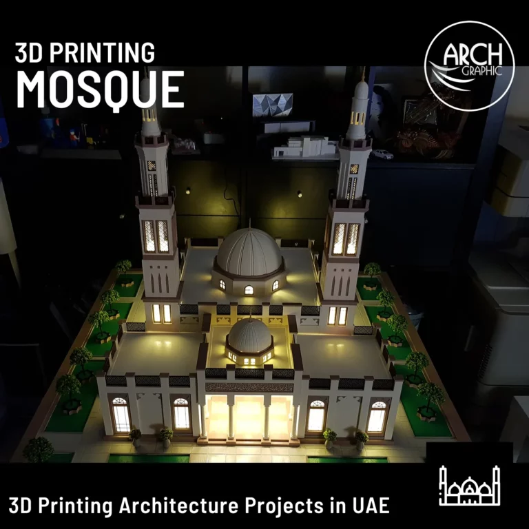 3d printed mosque model in UAE