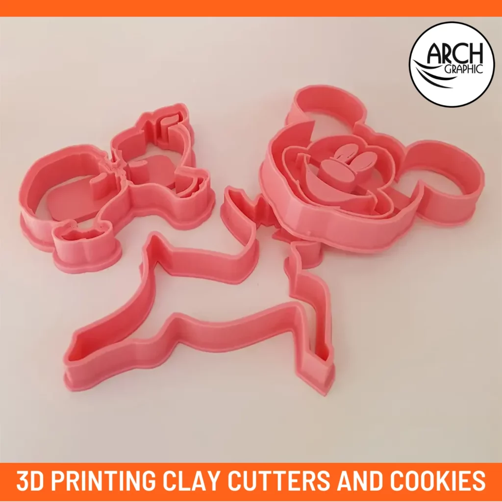 3d printing clay cutters and cookies