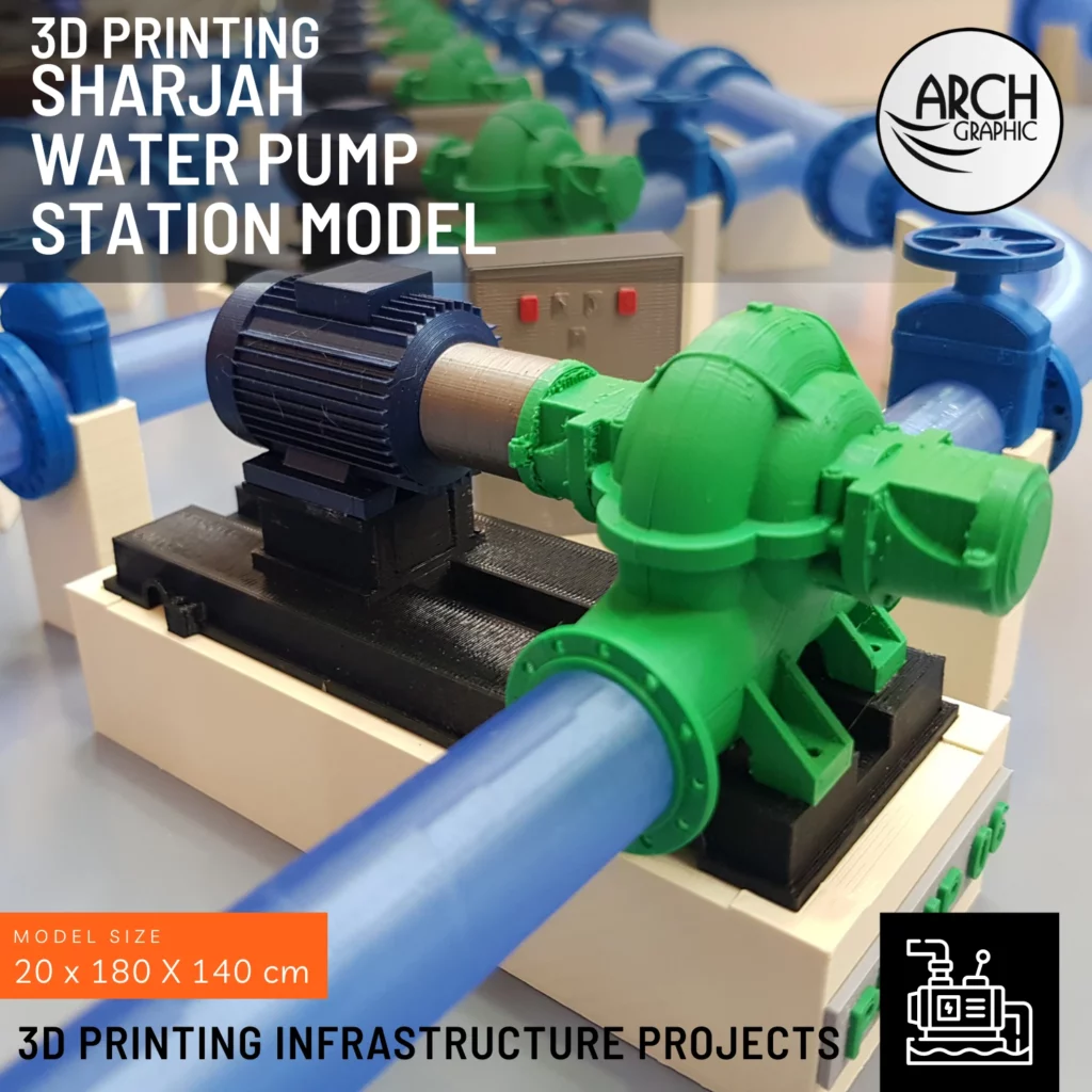 3d printing water pump station in UAE
