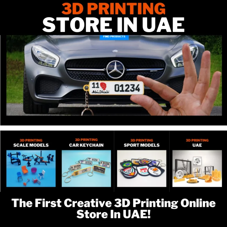 The First Creative 3D Printing Online Store In UAE!