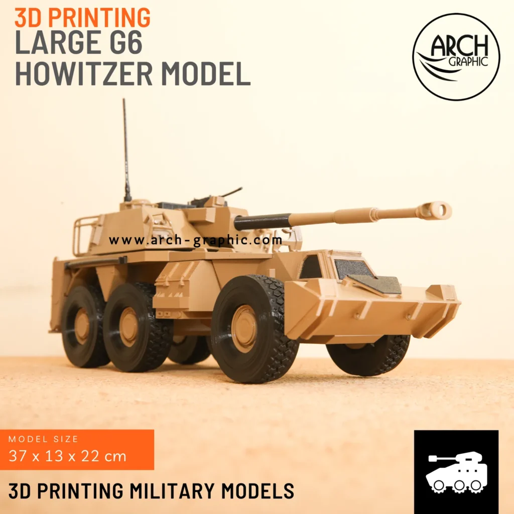 3D Printing G6 Howitzer Model