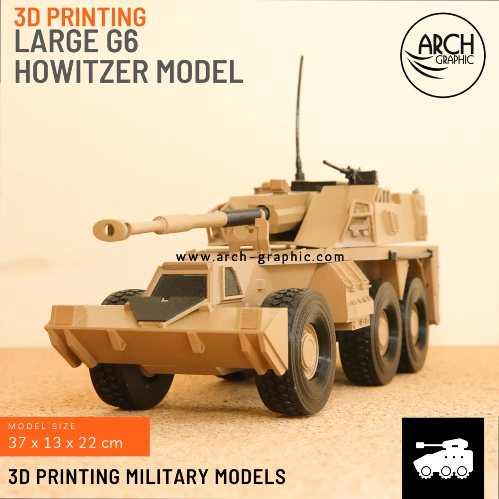 3D Printing Rhino G6 Howitzer Model
