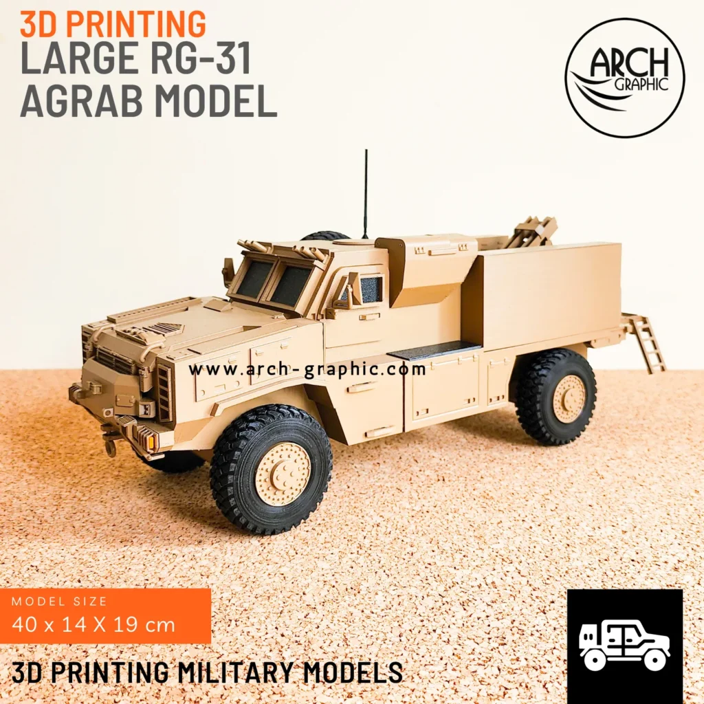 3D Printing RG-31 AGRAB Model
