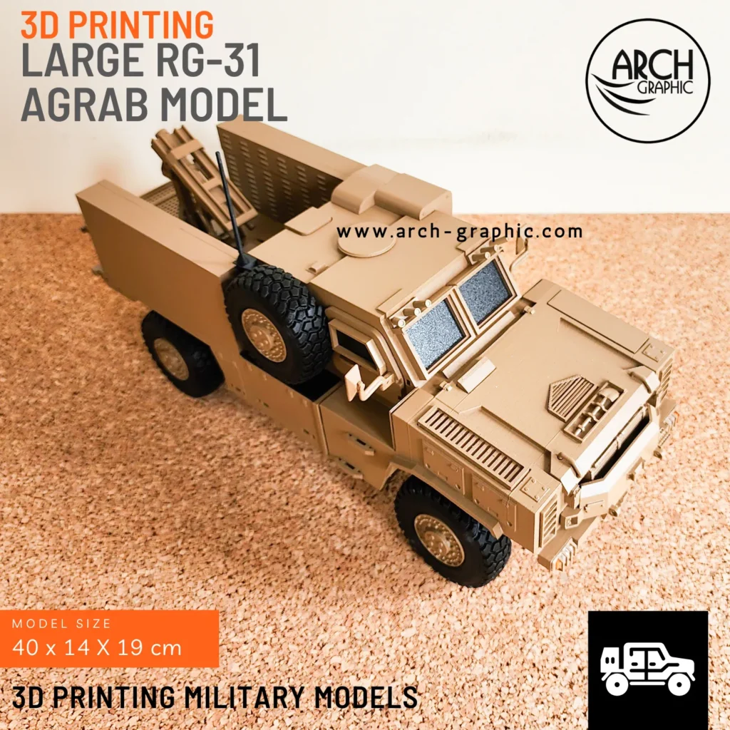 3d printing military models in Dubai