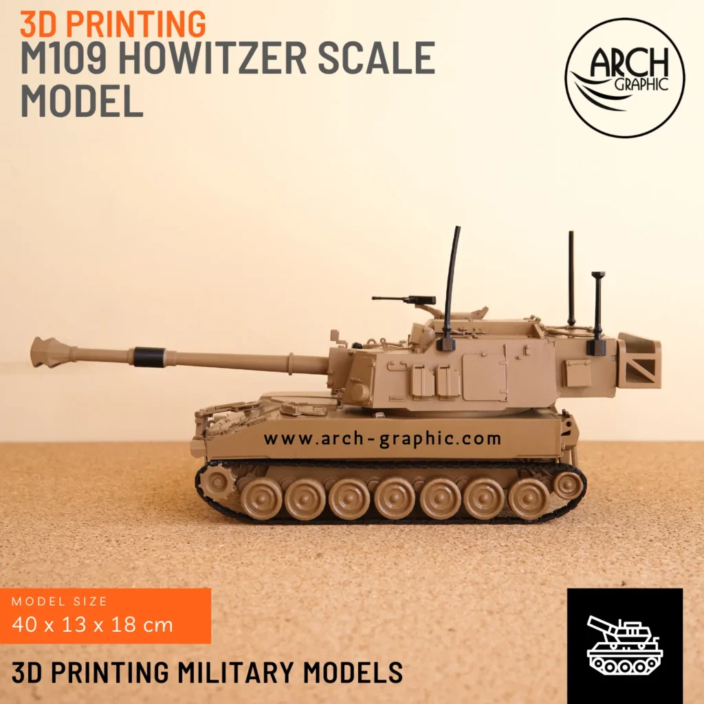 3D Printing M109 Howitzer Model