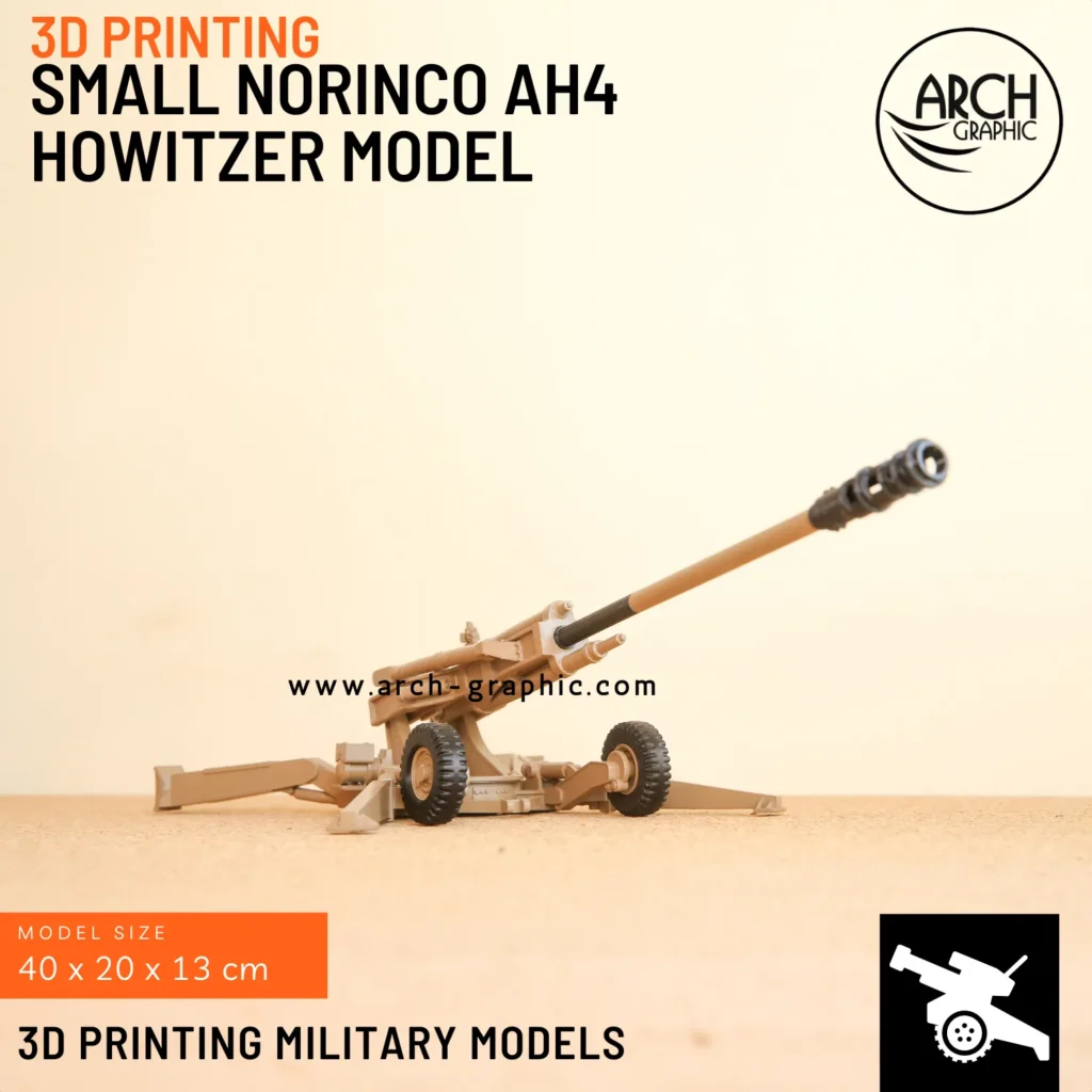 3D Printing Norinco AH4 Howitzer Model