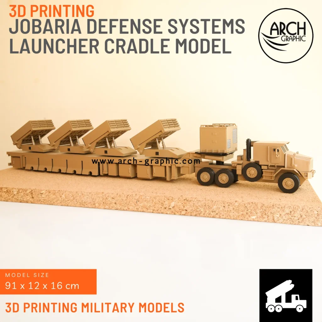3d printing Jobaria Defense Systems Launcher Cradle Model