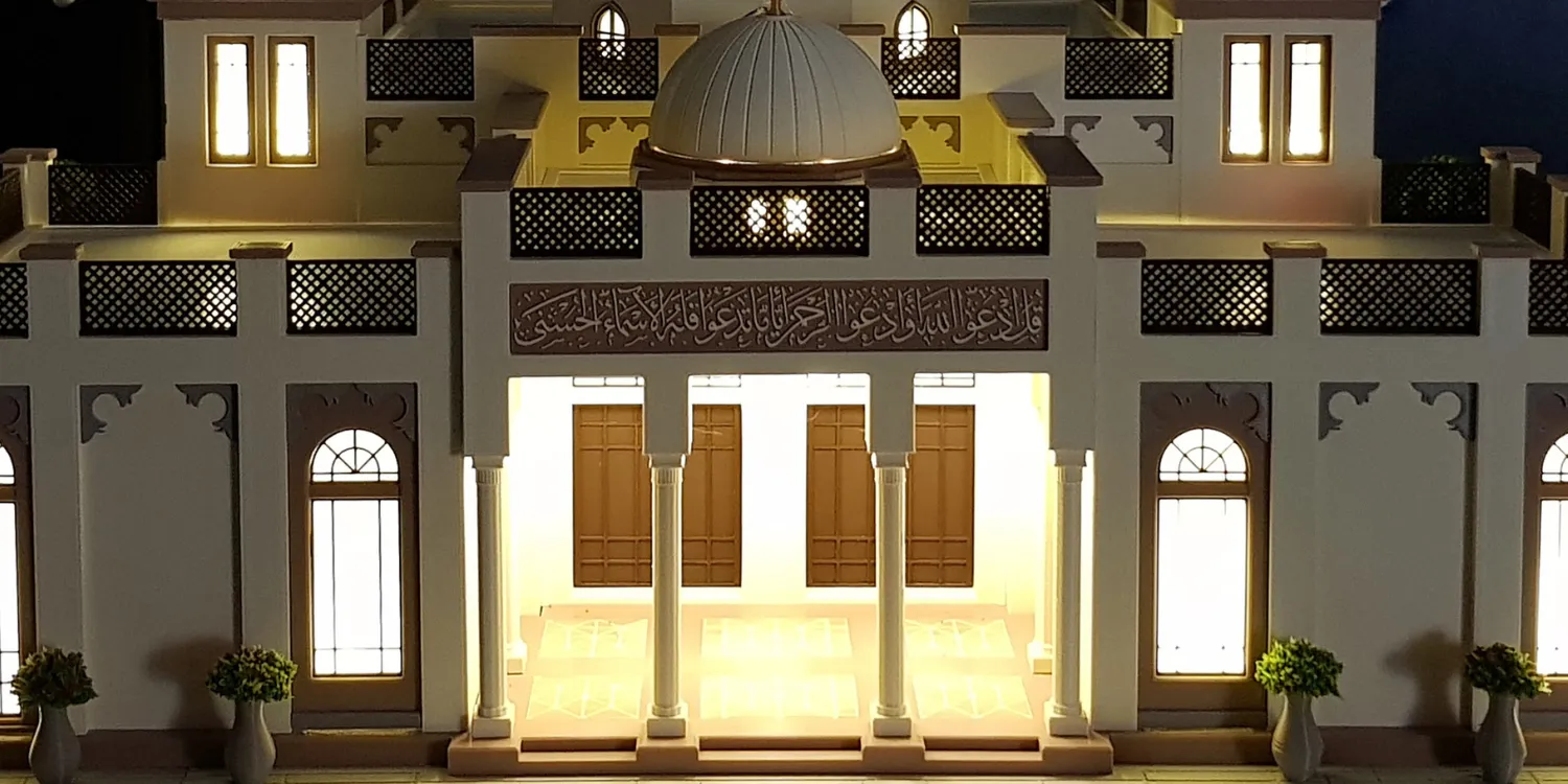 3d printed architecture mosque model in UAE