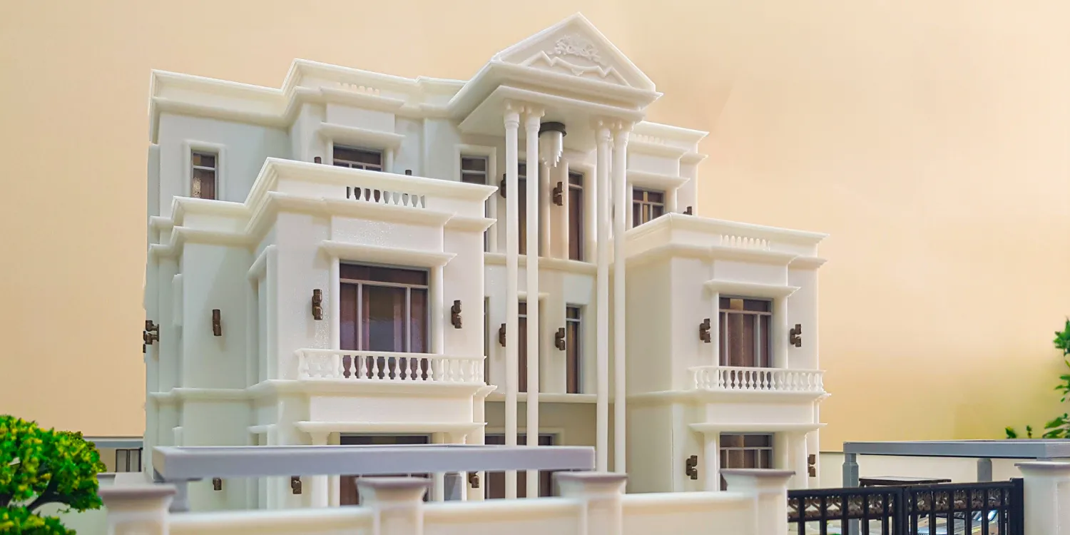 3d printed architecture villa model in UAE