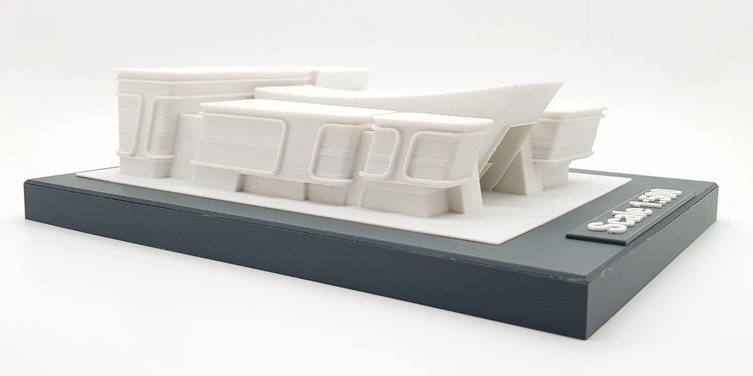 3d printed concept cultural building models in UAE