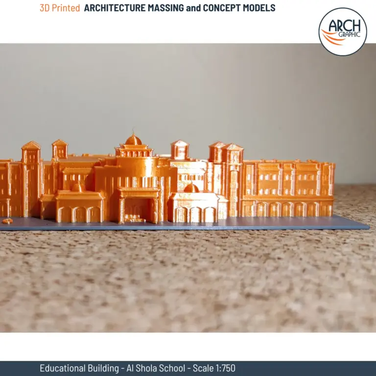 3D Printing Education Buildings Scale 1:750