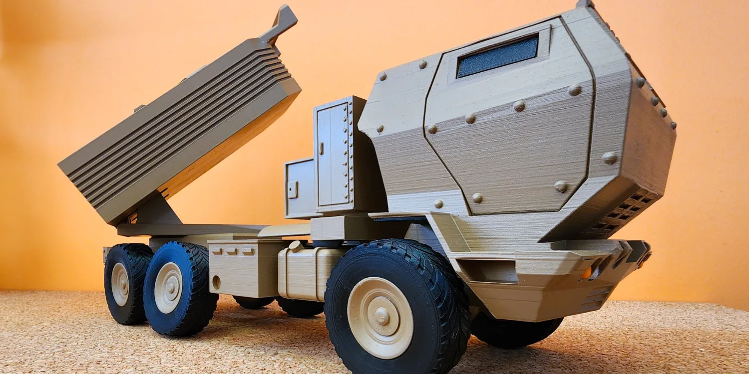 3d printed himars MLRS model in UAE