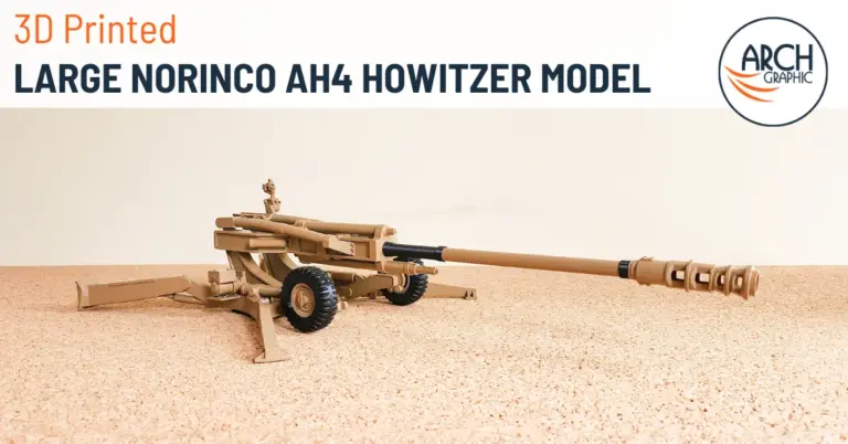 3d printed large norinco AH4 howitzer