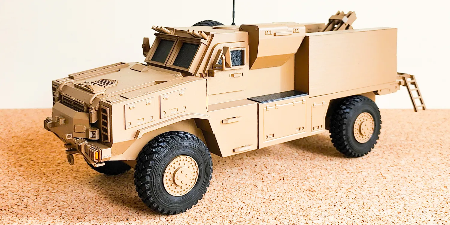 3d printed military large RG-31 agrab model in UAE