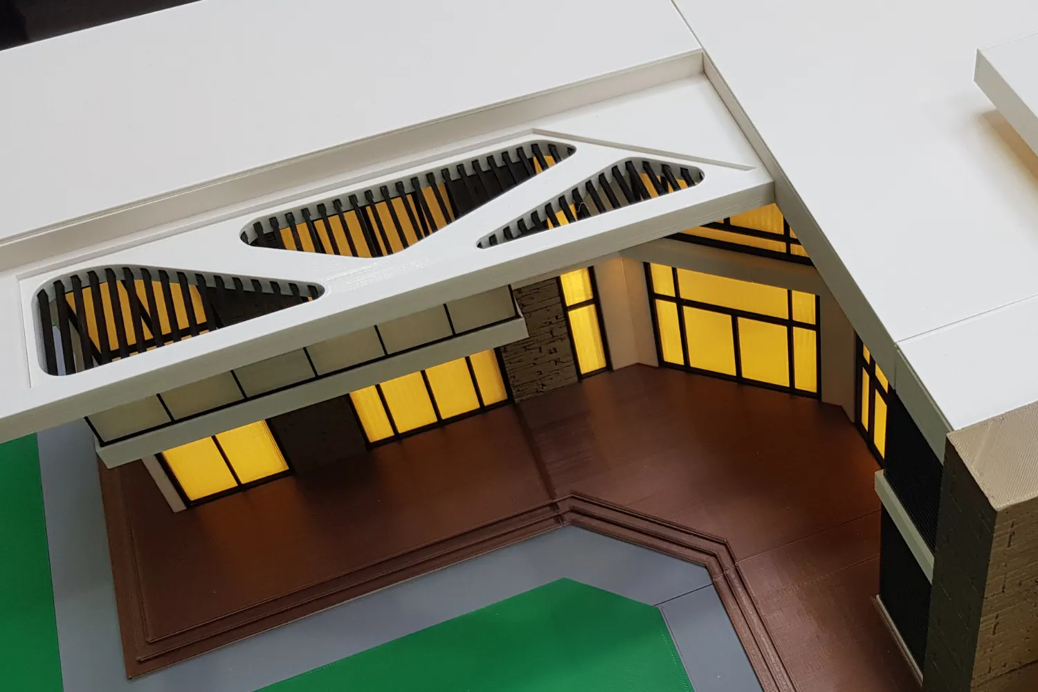 3d printed modern villa model